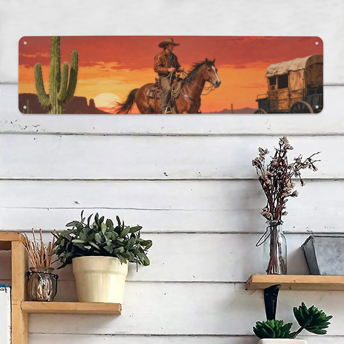 Custom Tin Sign — 15.7 × 4 in — supplier reference image