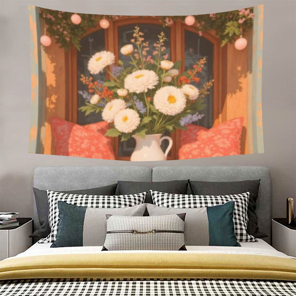 Custom Peachskin Tapestry — 90 × 60 in (Sewn Edges) — supplier reference image