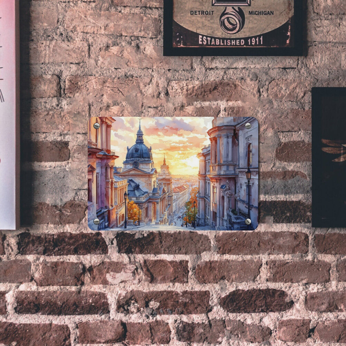 Custom Tin Sign — 12 × 8 in (Foam Packed) — supplier reference image