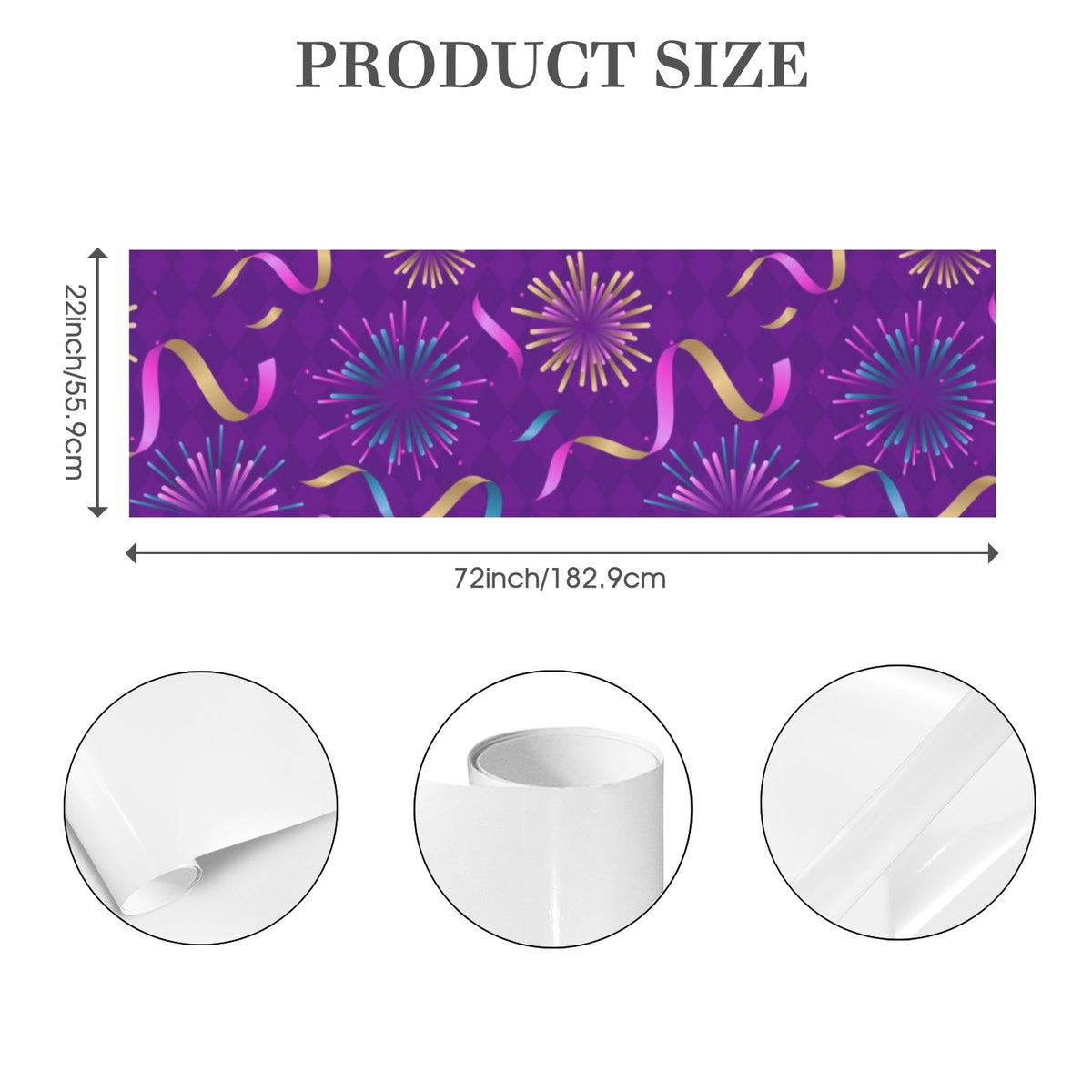 Custom Coated-Paper Gift Wrap — 72 × 22 in (1 Piece) — supplier reference image