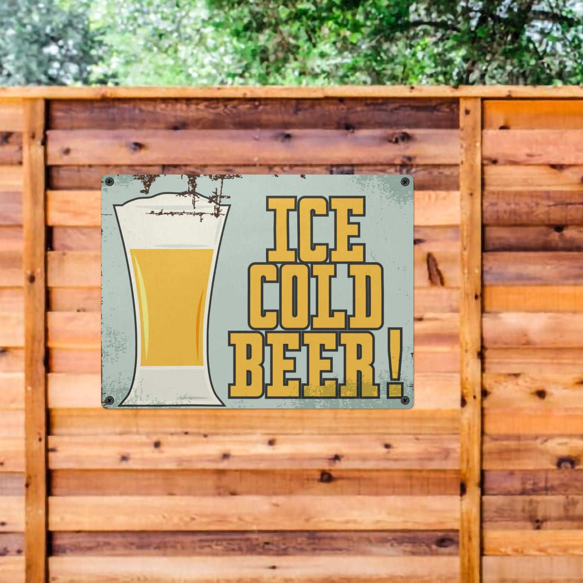 Custom Tin Sign — 16 × 12 in — supplier reference image