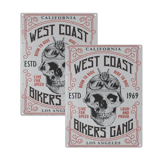 Custom Tin Sign — 12 × 16 in (Set of Two) — supplier reference image
