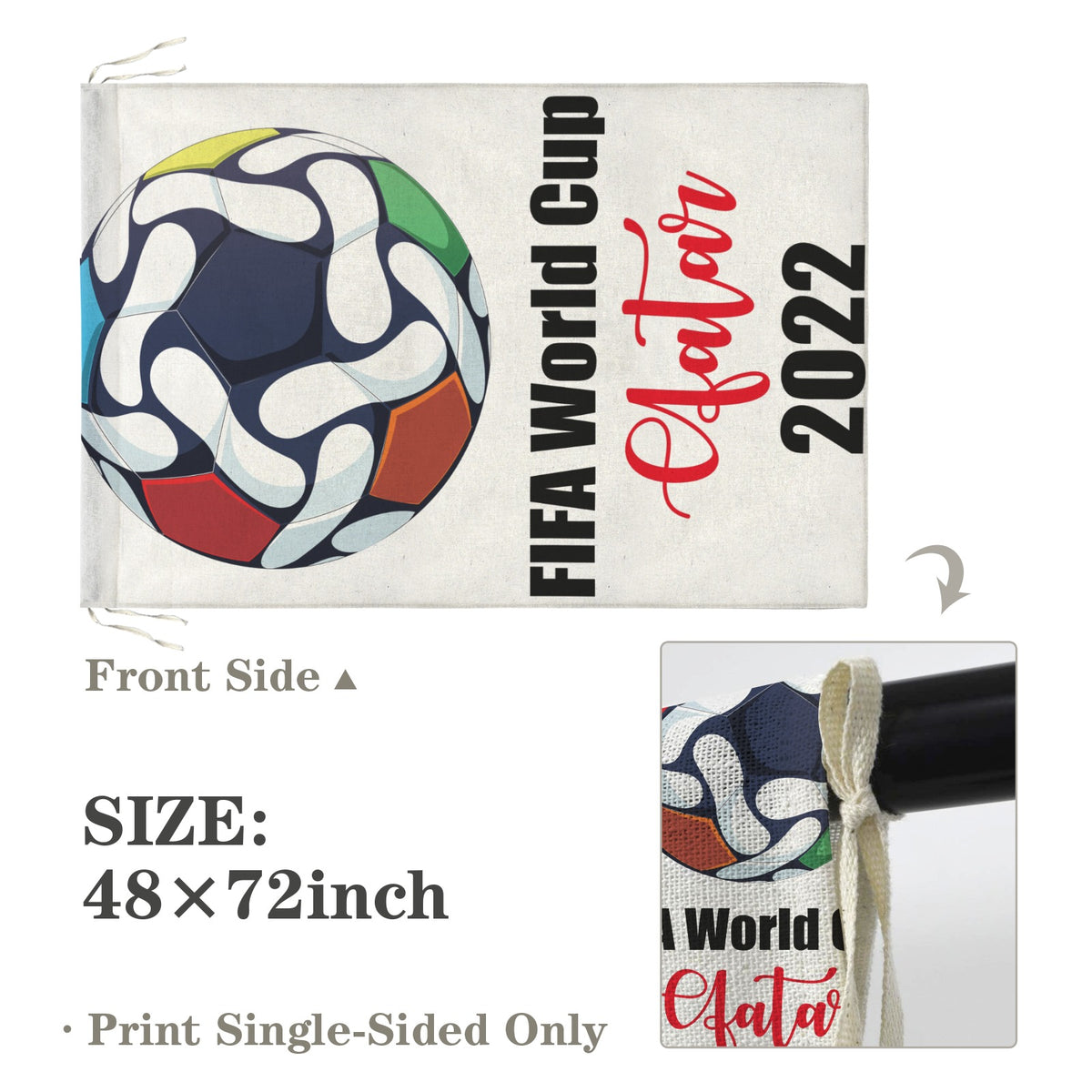 Custom House Flag — 48 × 72 in — supplier reference image