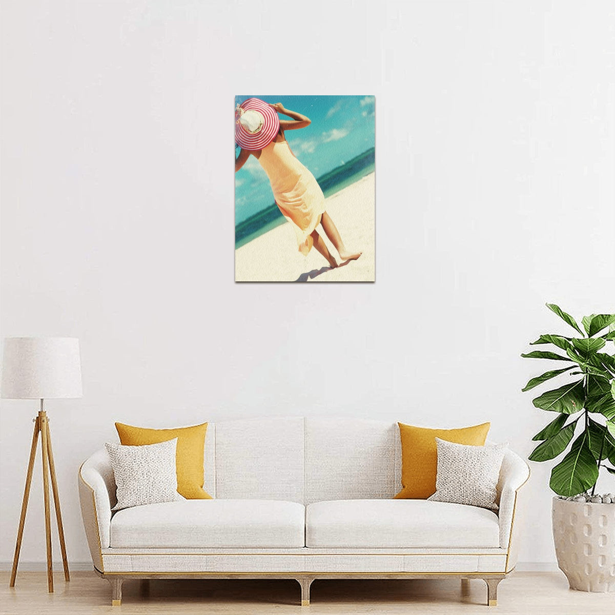 Custom Framed Canvas Print — 12 × 16 in — supplier reference image