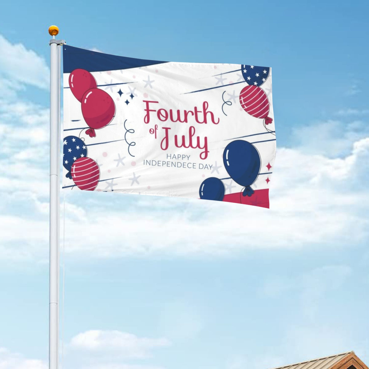 Custom House Flag — 60 × 96 in — supplier reference image