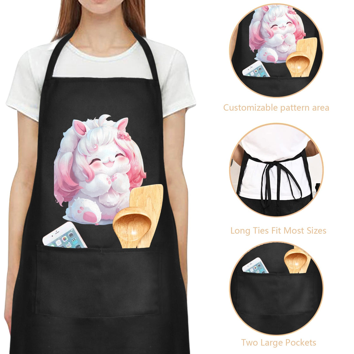 Custom Women's Pocket Apron — supplier reference image