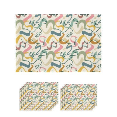 Custom Linen-Look Placemats — Set of Six — supplier reference image