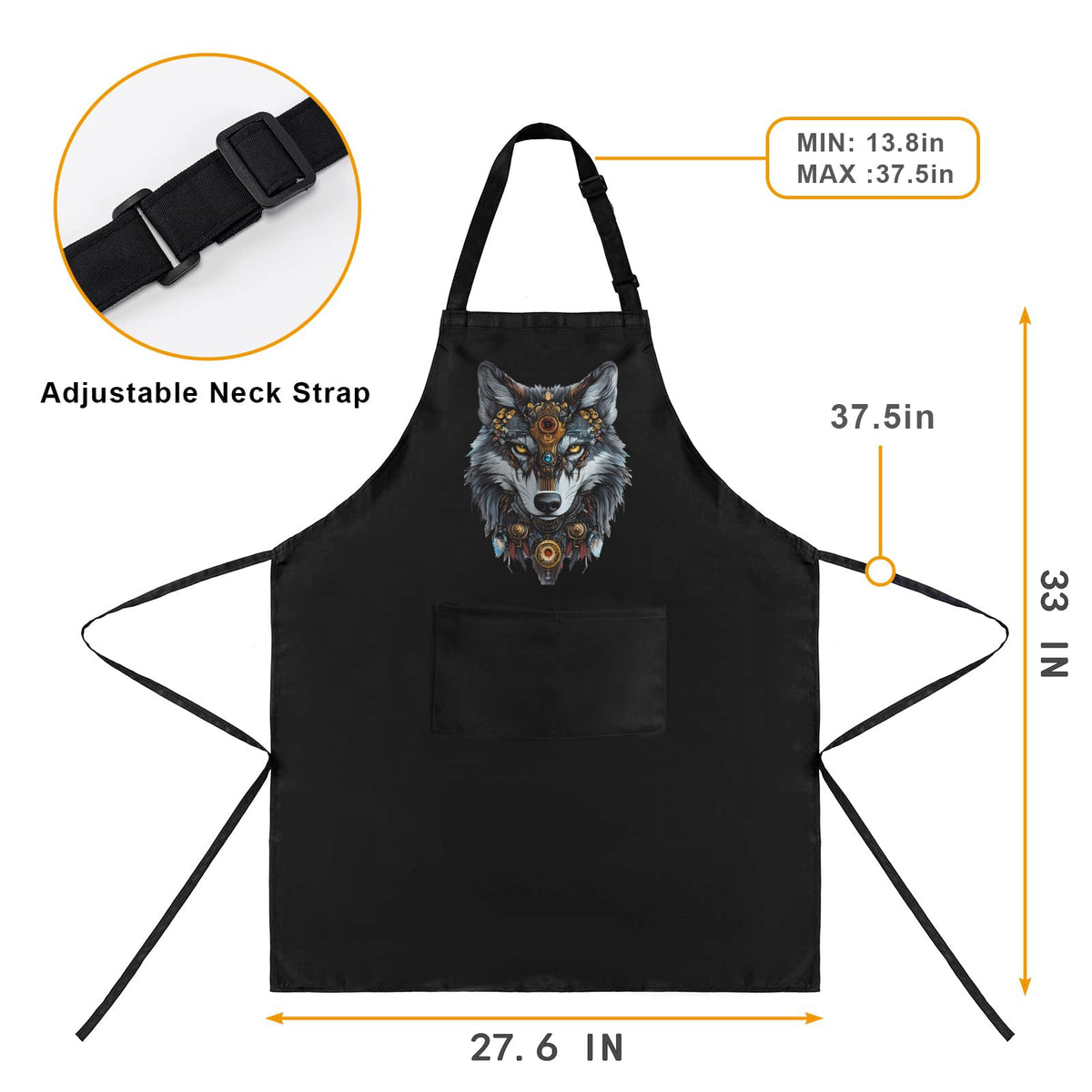 Custom Men's Pocket Apron — supplier reference image
