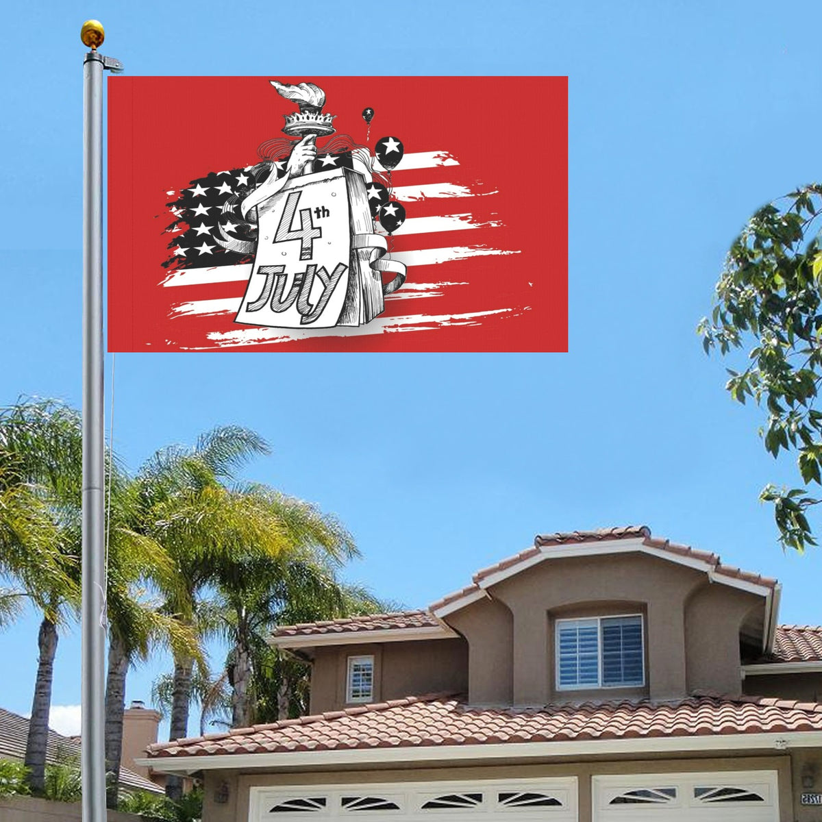 Custom Garden Flag — 60 × 36 in (Two Faces) — supplier reference image