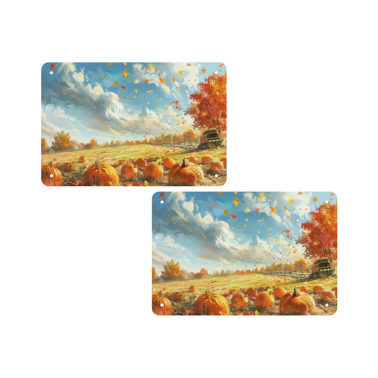 Custom Tin Sign — 12 × 8 in (Set of Two) — supplier reference image