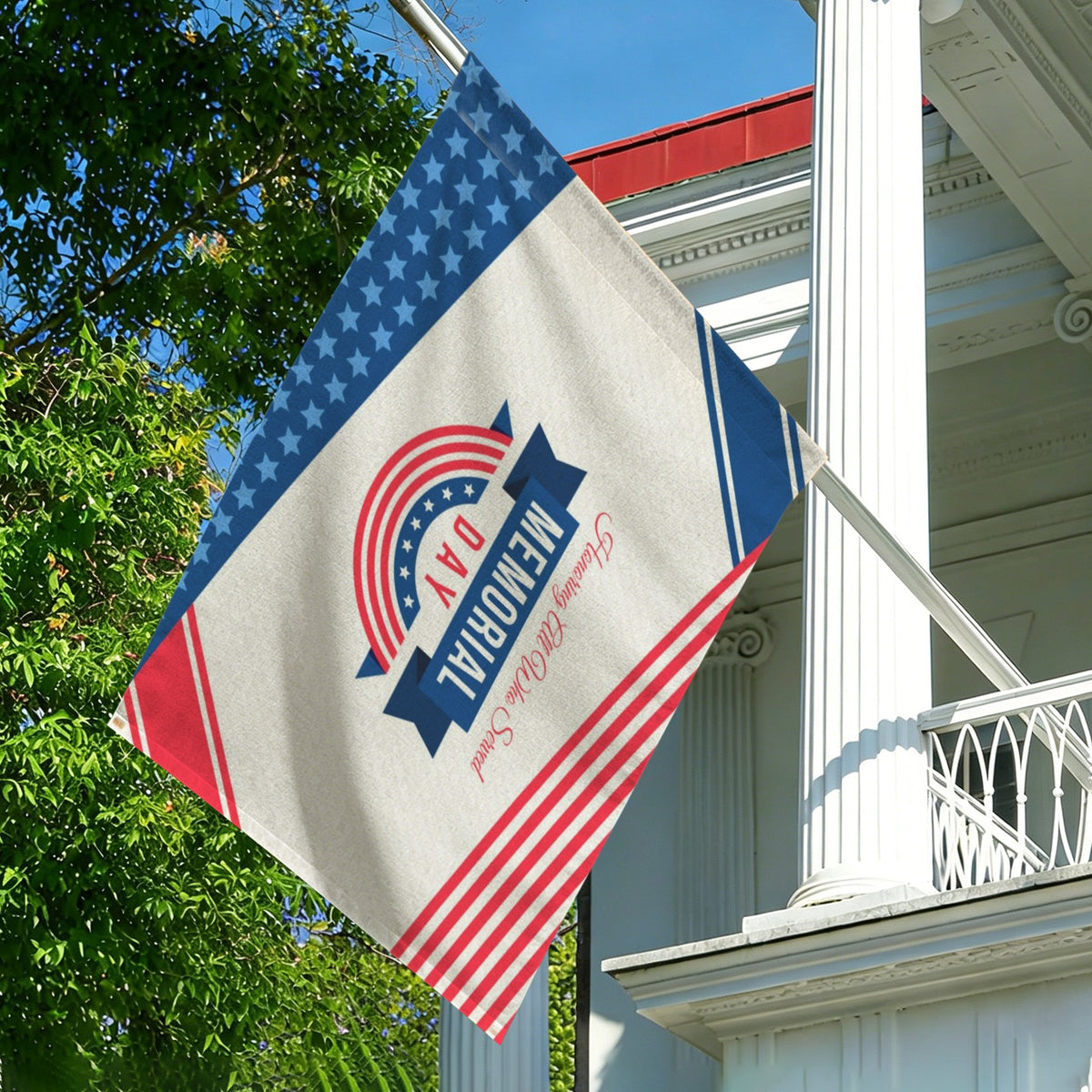 Custom House Flag — 48 × 72 in (Two Faces) — supplier reference image