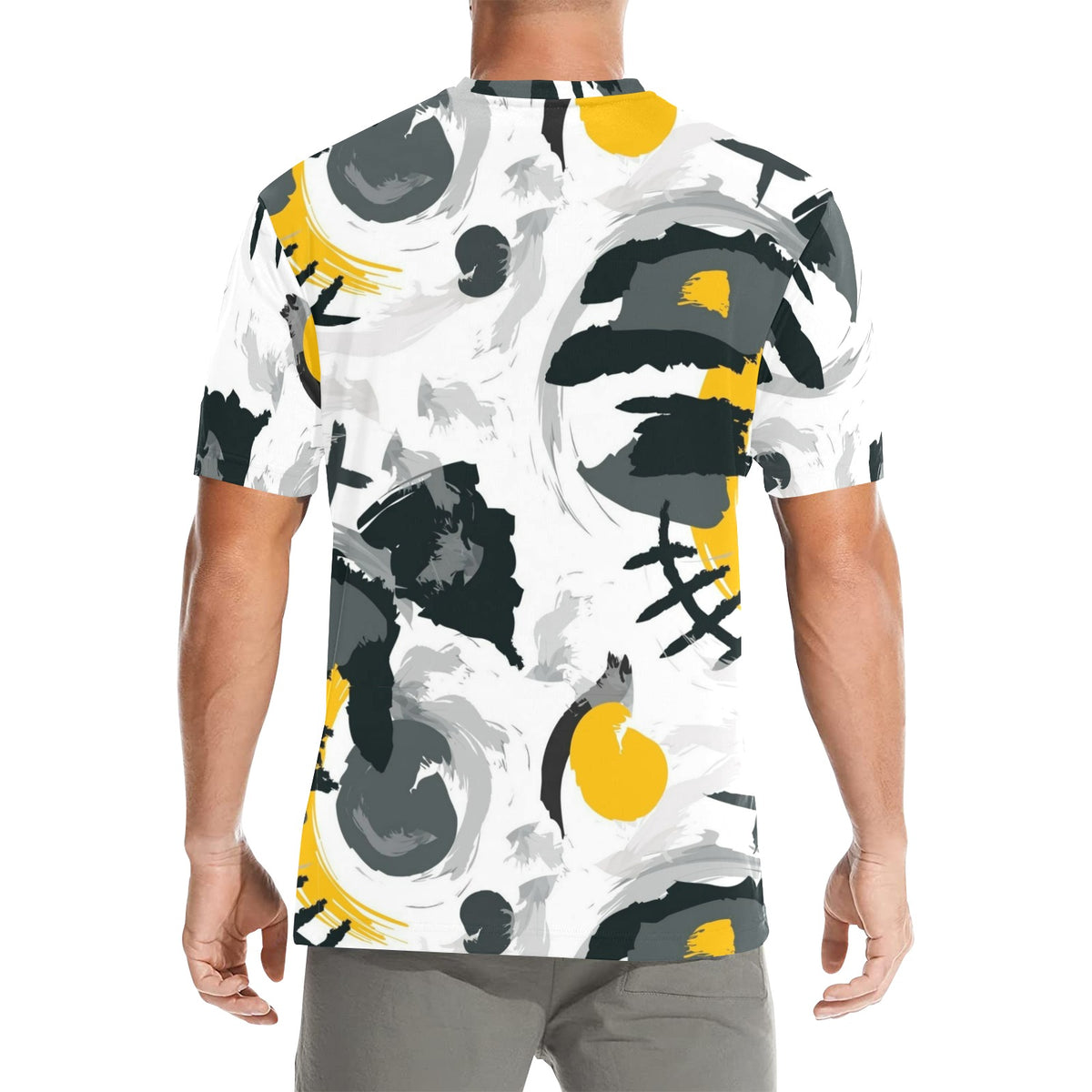 Custom Men's Polyester T-Shirt — All-Over Print — supplier reference image