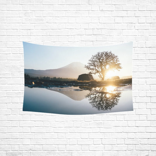 Custom Peachskin Wall Tapestry — 60 × 40 in — supplier reference image