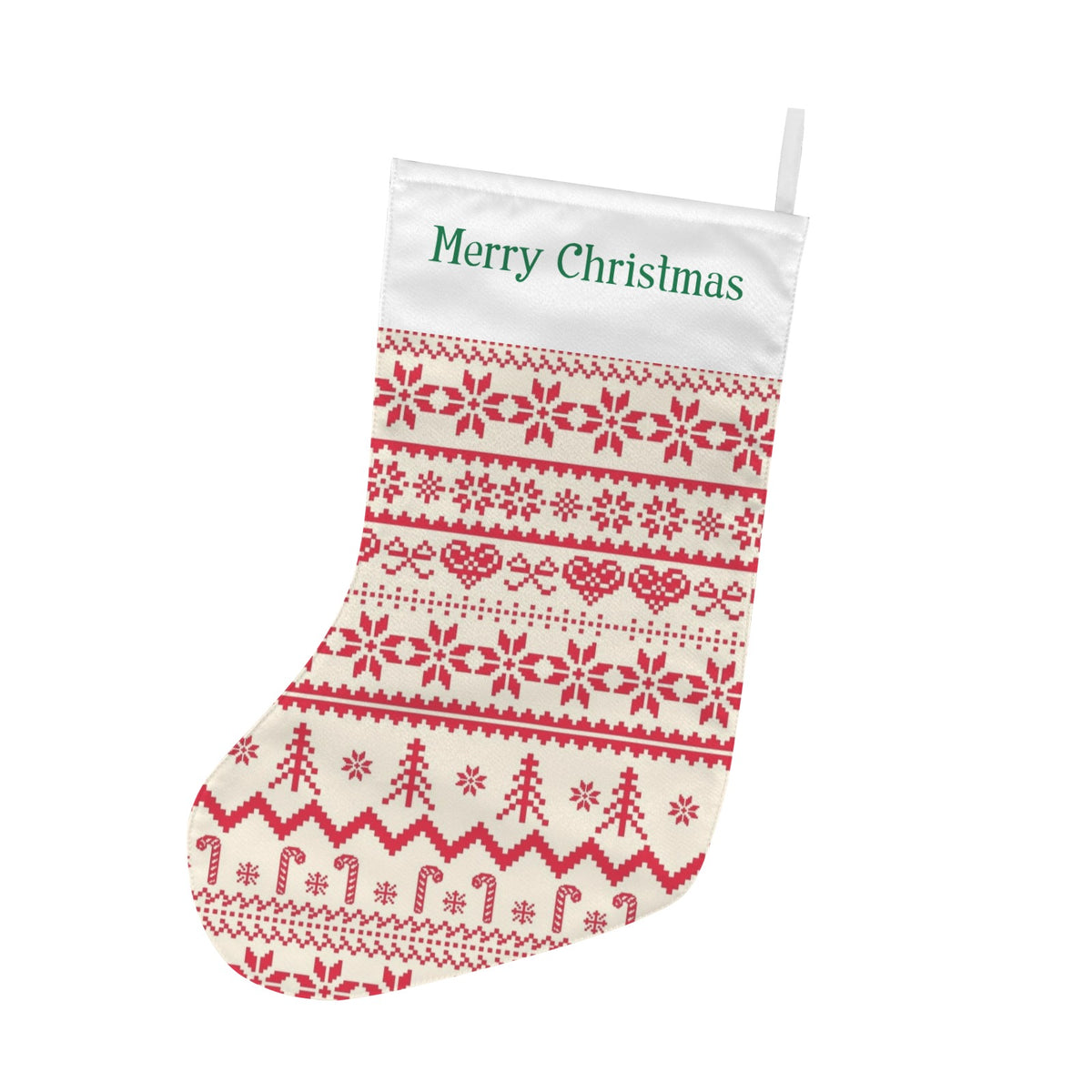 Custom Christmas Stocking — 8.6 × 17.6 in — supplier reference image