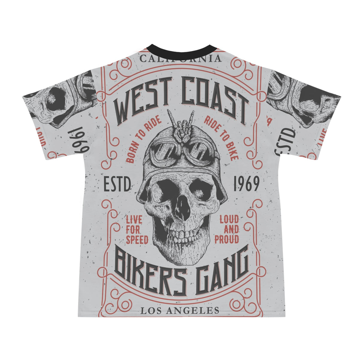 Custom Men's Polyester T-Shirt — All-Over Print — supplier reference image