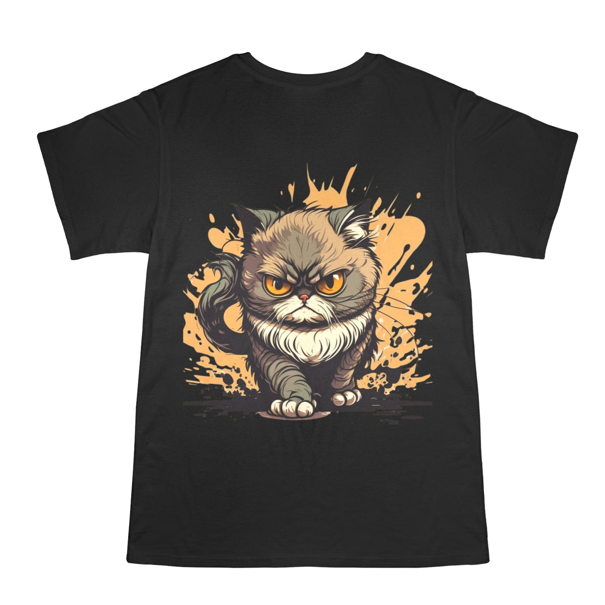 Custom Men's Cotton T-Shirt — Back Print — supplier reference image