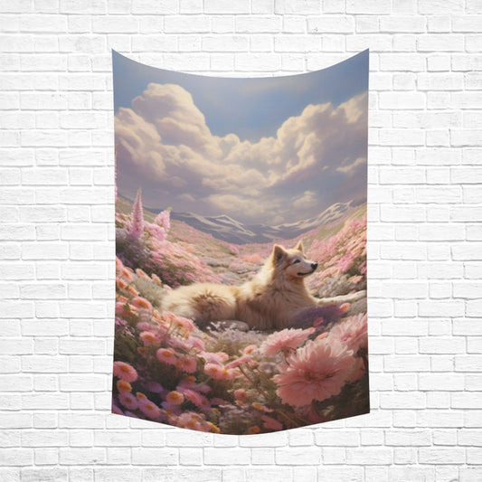 Custom Peachskin Tapestry — 60 × 90 in (Cut Edges) — supplier reference image