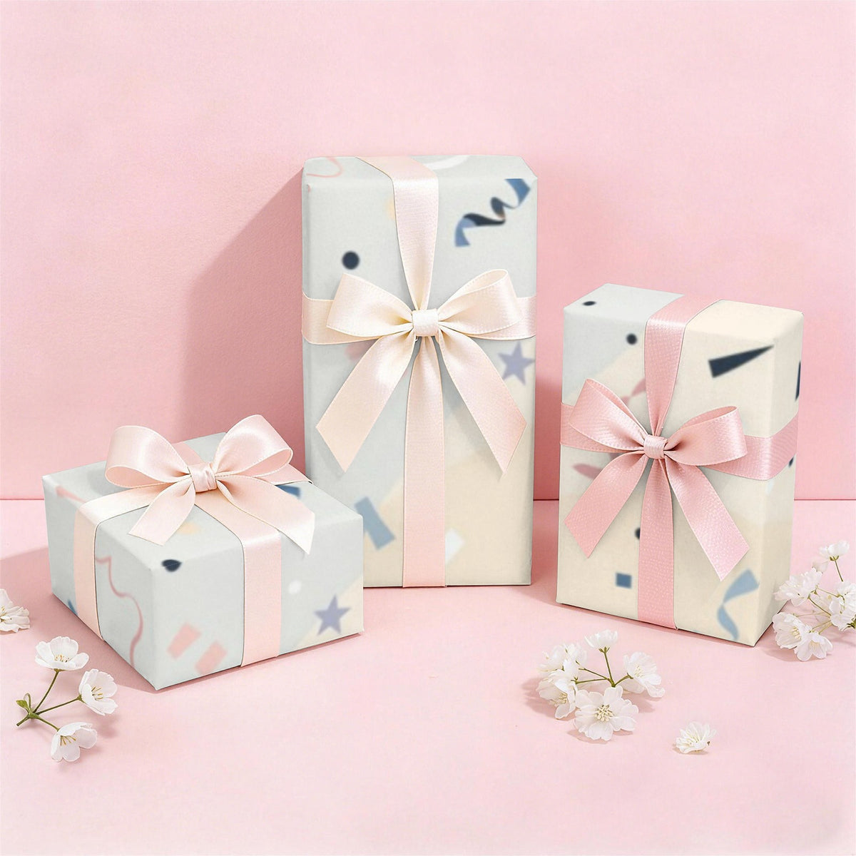Custom Coated-Paper Gift Wrap — 72 × 22 in (2 Pieces) — supplier reference image