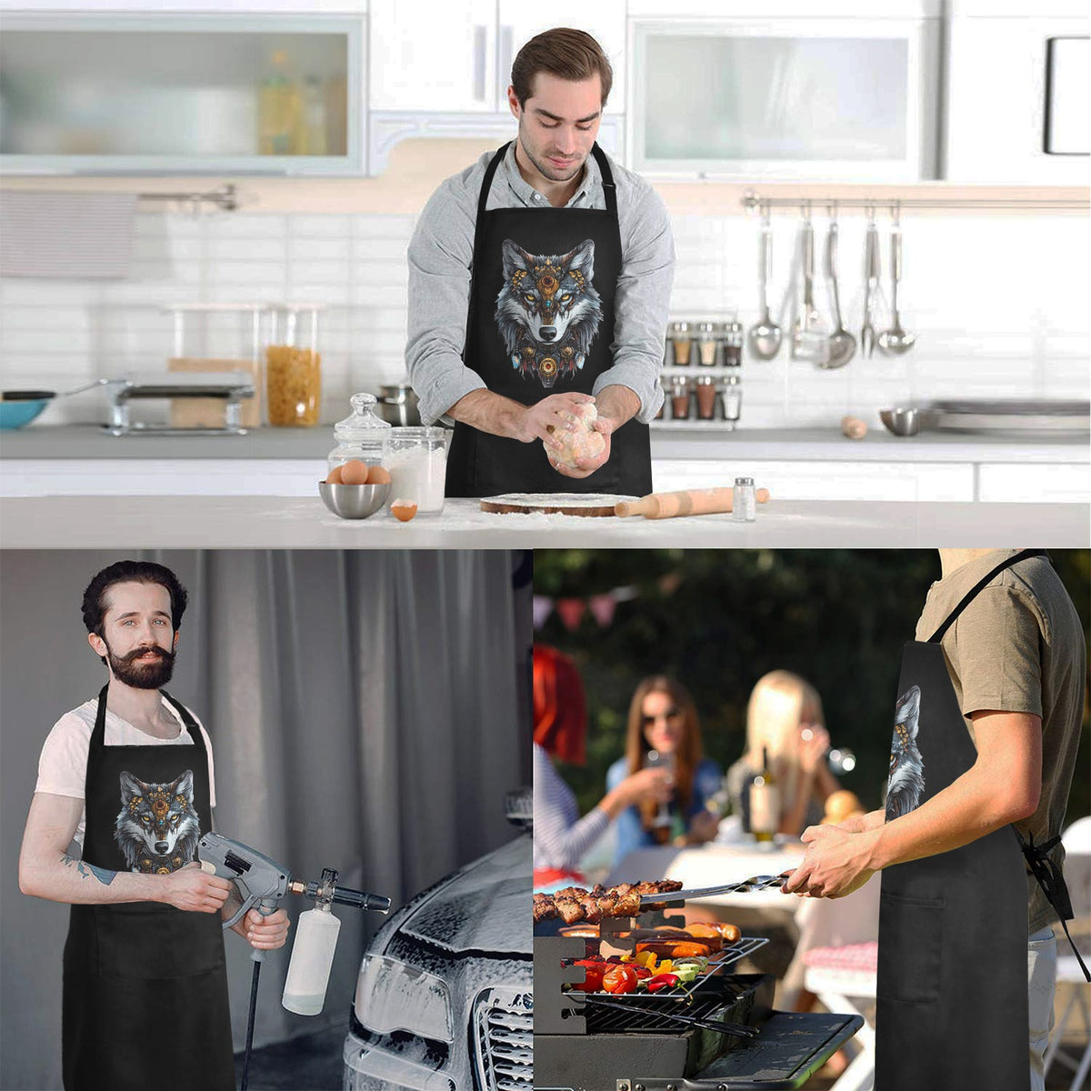 Custom Men's Pocket Apron — supplier reference image