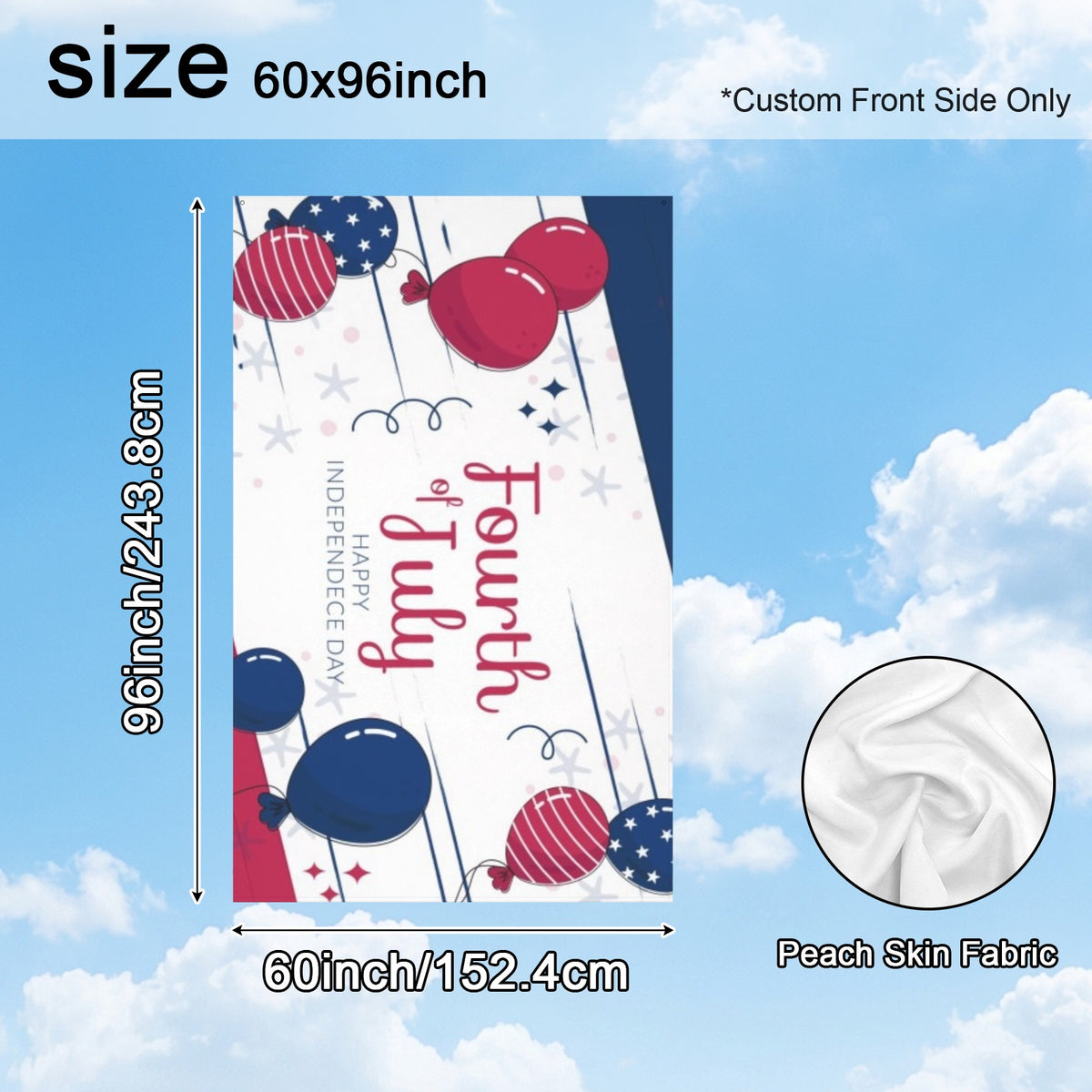 Custom House Flag — 60 × 96 in — supplier reference image