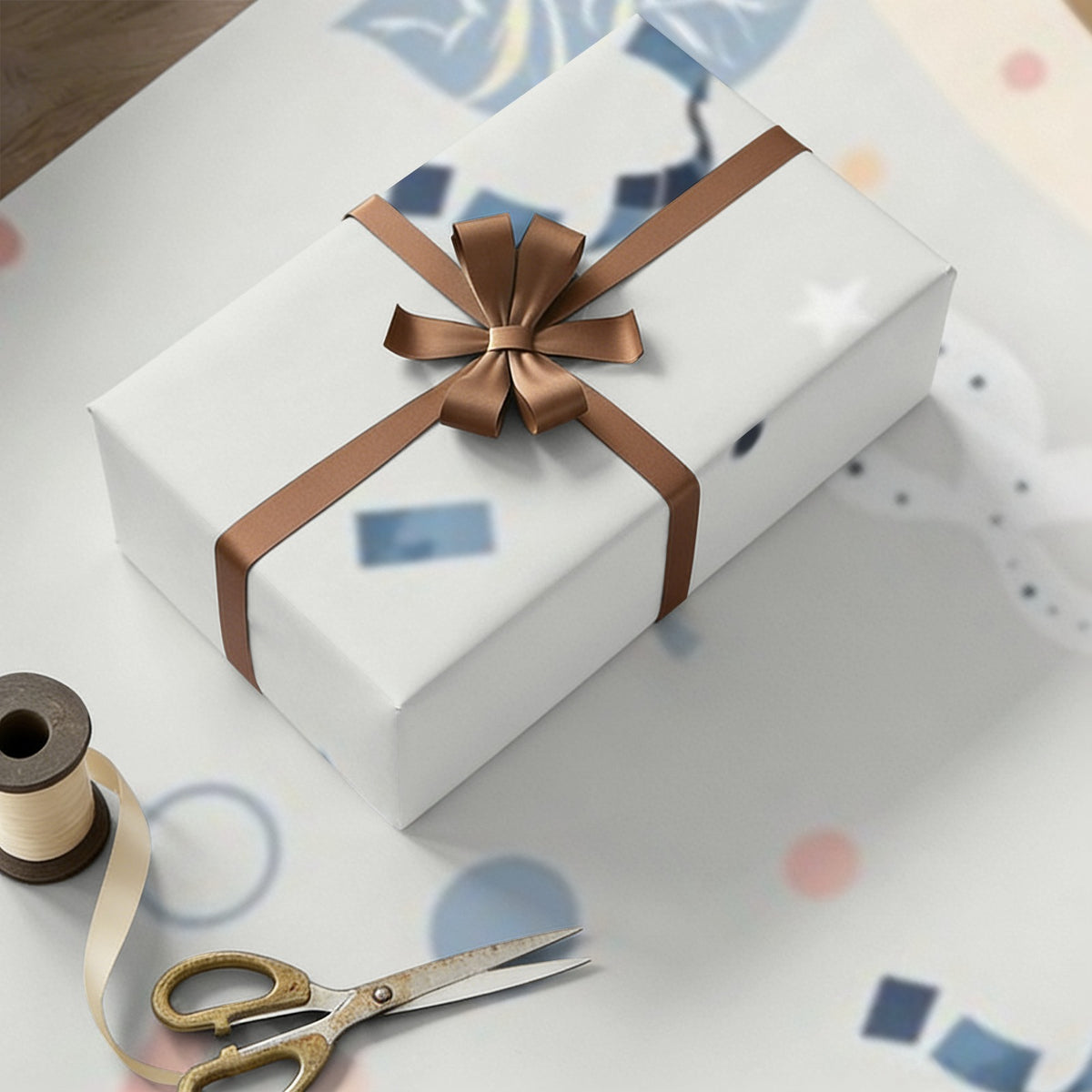 Custom Coated-Paper Gift Wrap — 72 × 22 in (2 Pieces) — supplier reference image