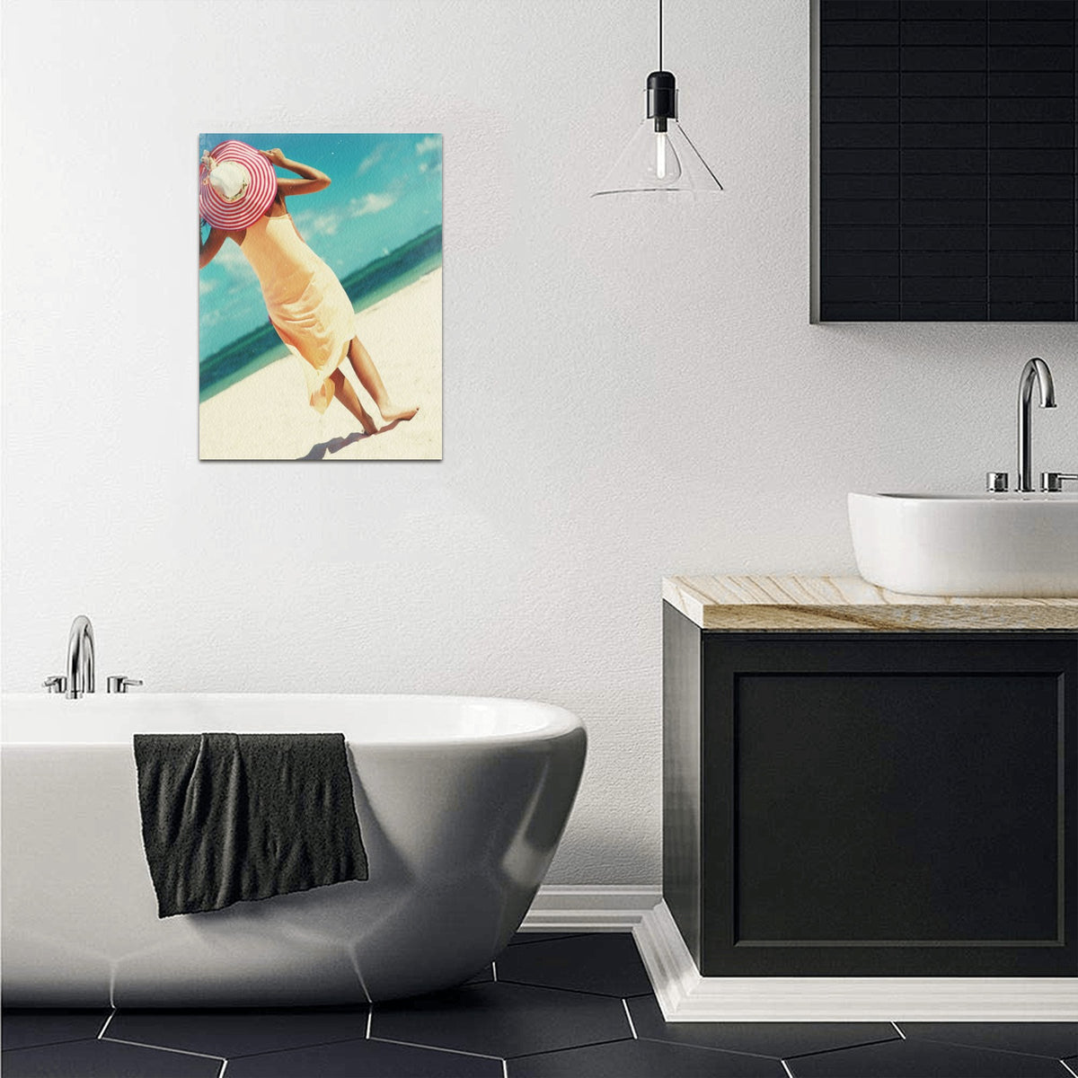 Custom Framed Canvas Print — 12 × 16 in — supplier reference image