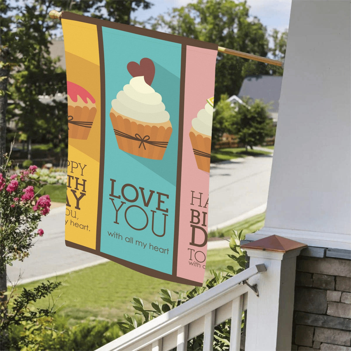 Custom Double-Sided Garden Flag — 36 × 60 in — supplier reference image