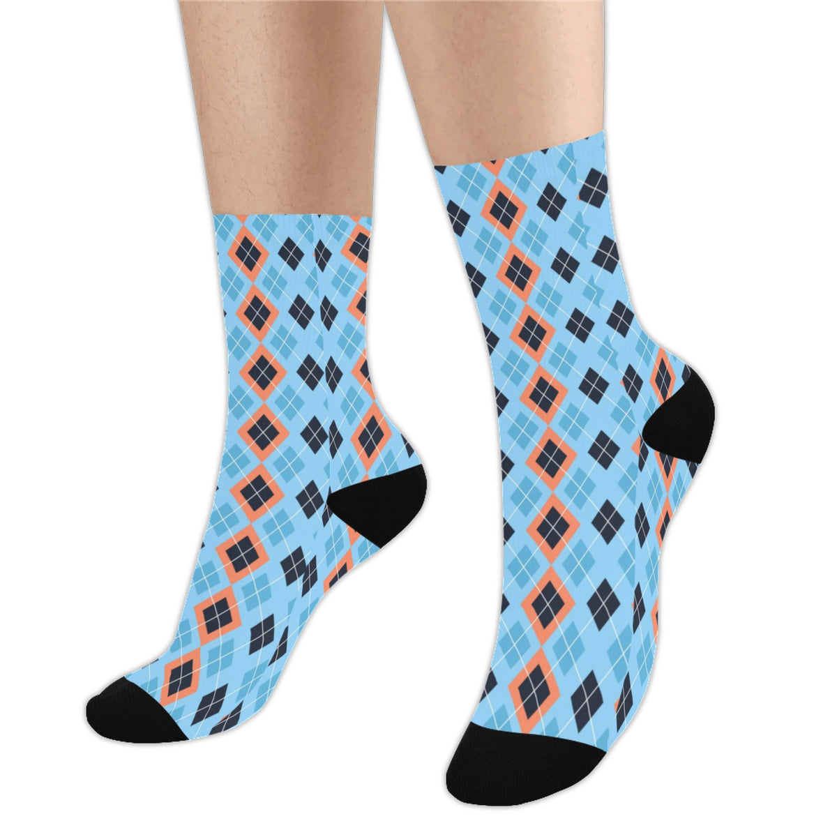 Custom Men's Polyester Socks — supplier reference image