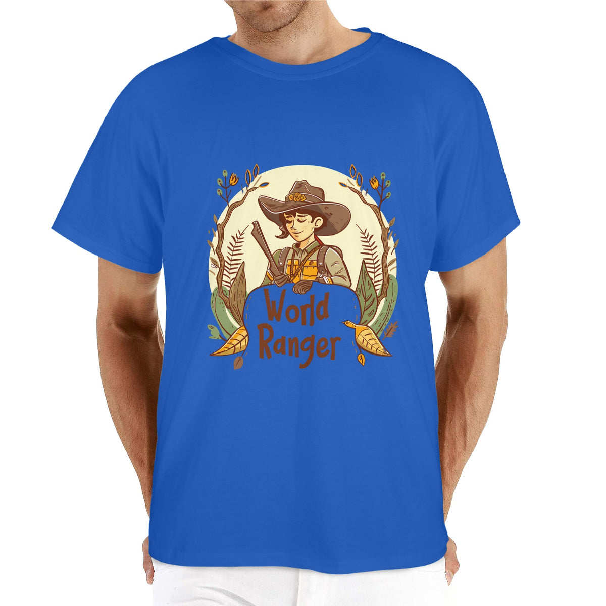 Custom Men's Cotton T-Shirt — Color-Dependent Fabric — supplier reference image