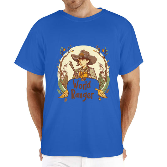 Custom Men's Cotton T-Shirt — Color-Dependent Fabric — supplier reference image