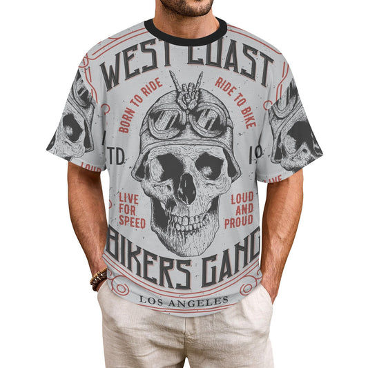 Custom Men's Polyester T-Shirt — All-Over Print — supplier reference image
