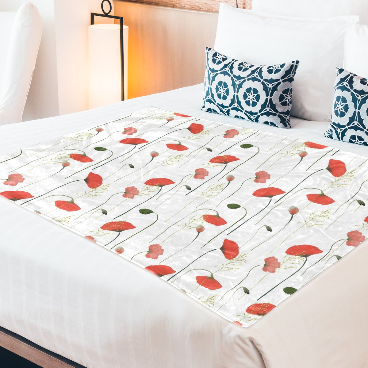 Custom Microfleece Blanket — 60 × 50 in — supplier reference image