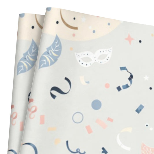 Custom Coated-Paper Gift Wrap — 72 × 22 in (2 Pieces) — supplier reference image