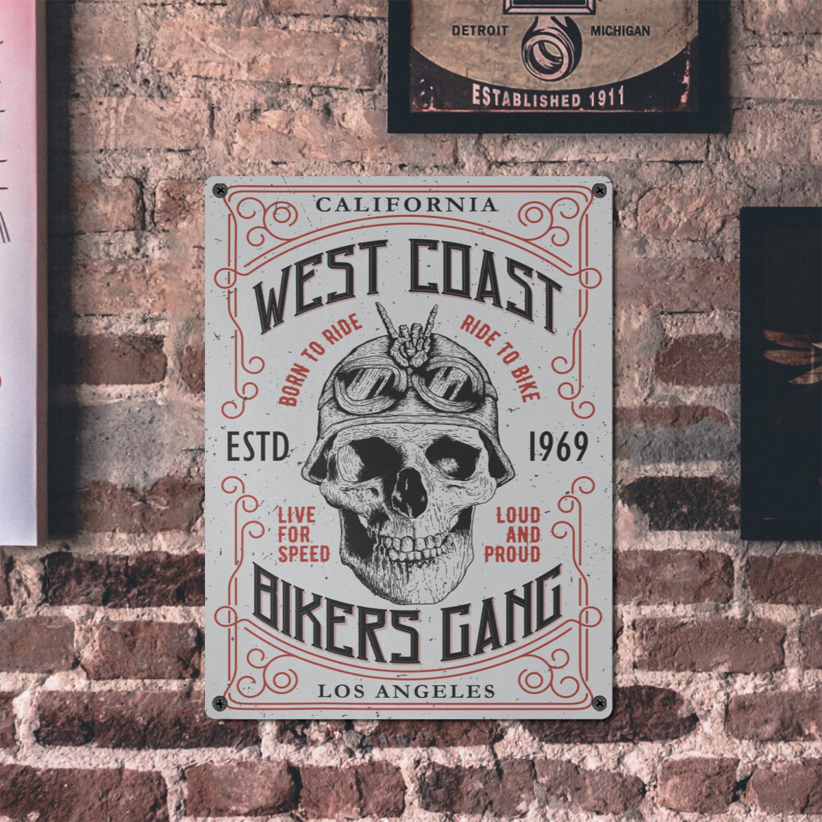 Custom Tin Sign — 12 × 16 in (Set of Two) — supplier reference image