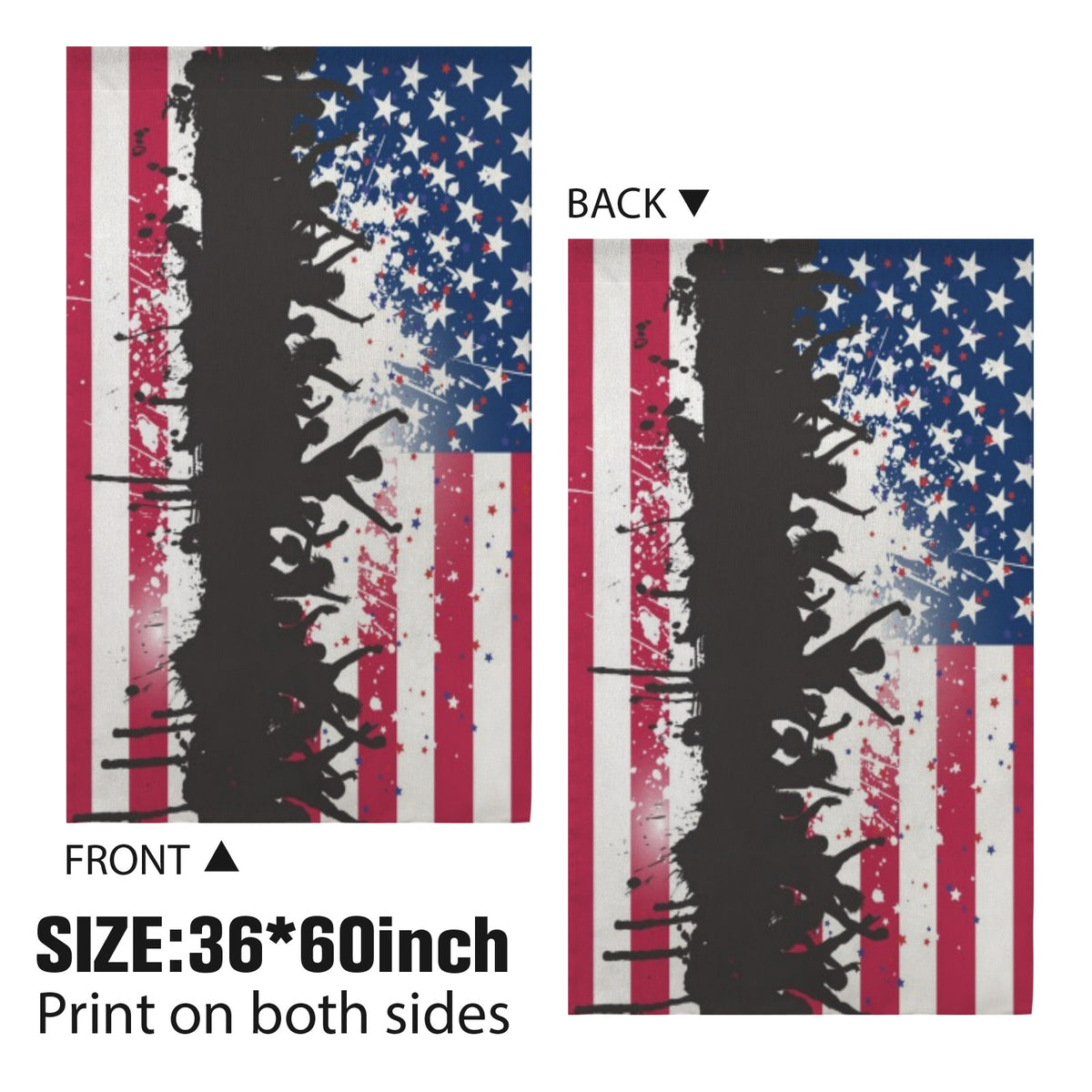 Custom House Flag — 36 × 60 in (Two Faces) — supplier reference image