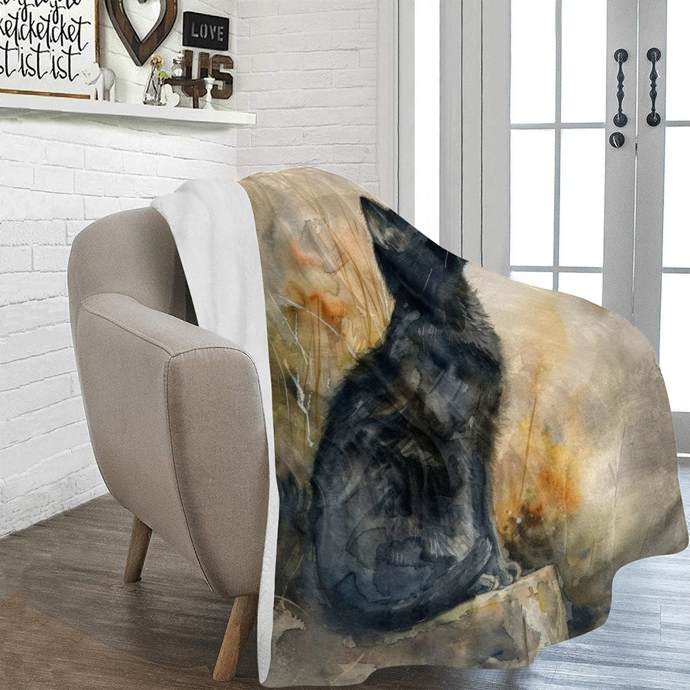 Custom Microfleece Blanket — 54 × 70 in — supplier reference image