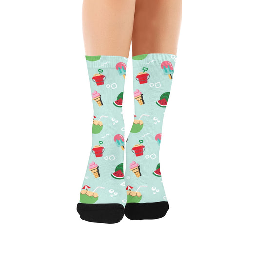 Custom Women's Polyester Socks — supplier reference image