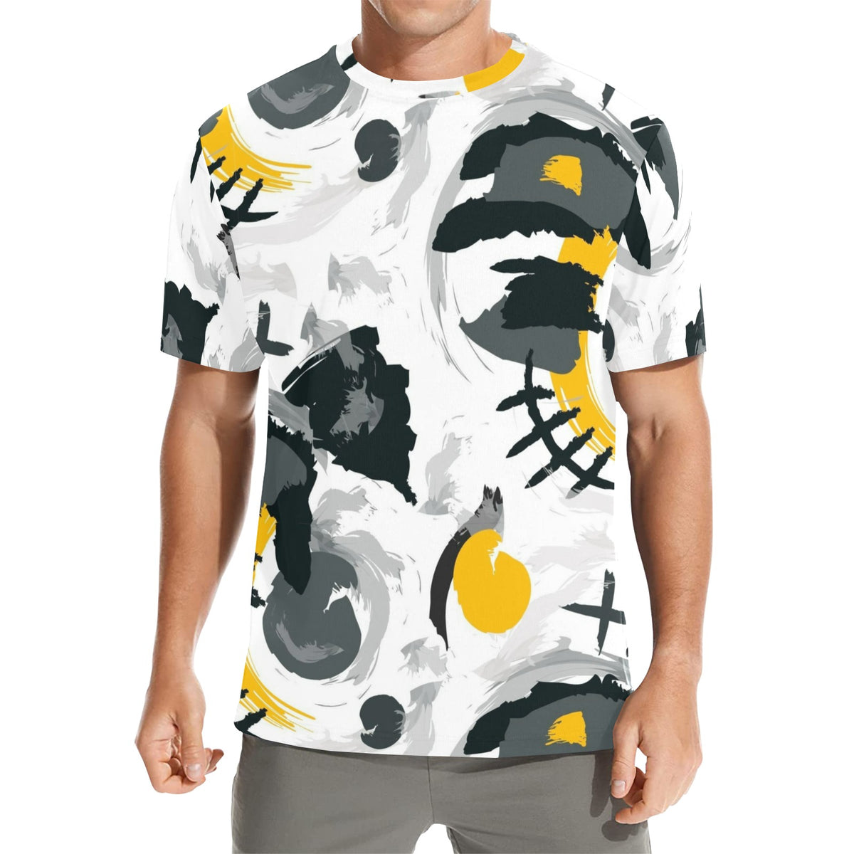 Custom Men's Polyester T-Shirt — All-Over Print — supplier reference image