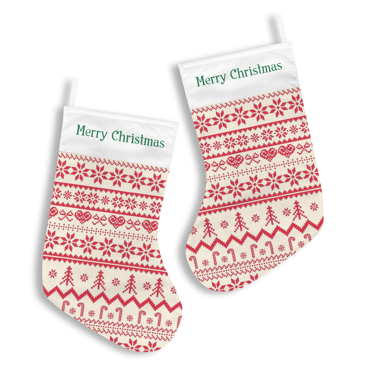 Custom Christmas Stocking — 8.6 × 17.6 in — supplier reference image
