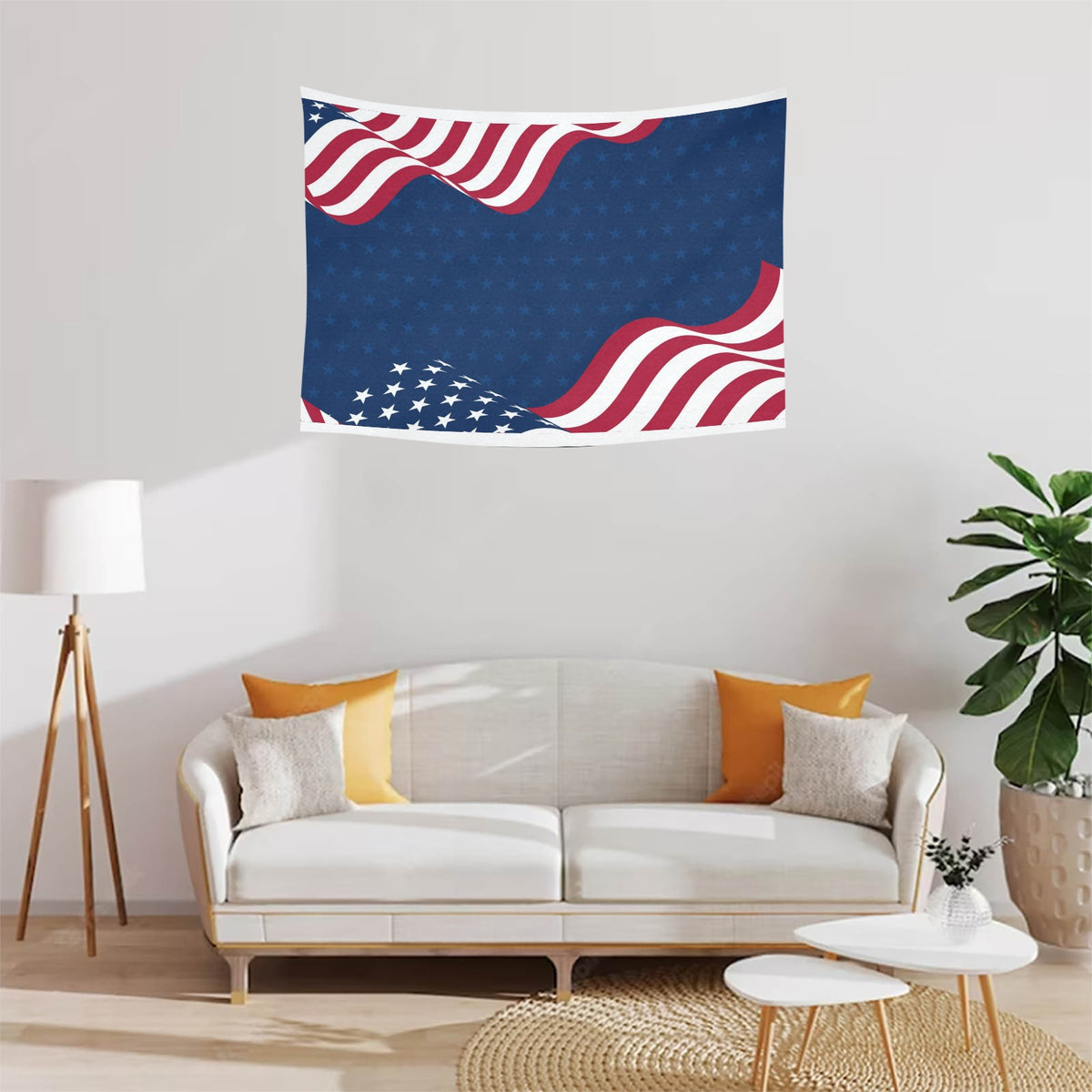 Custom Peachskin Tapestry — 40 × 30 in (Sewn Edges) — supplier reference image