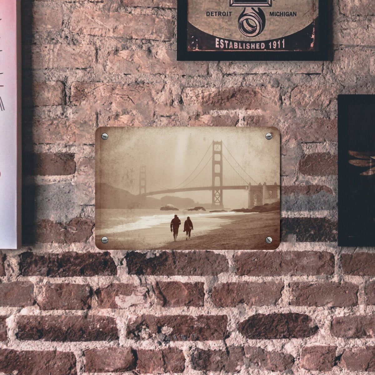 Custom Tin Sign — 12 × 8 in (Set of Two) — supplier reference image