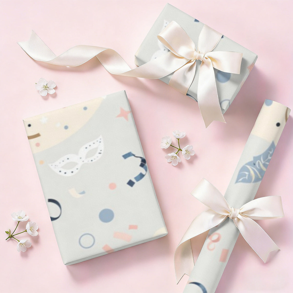 Custom Coated-Paper Gift Wrap — 72 × 22 in (2 Pieces) — supplier reference image