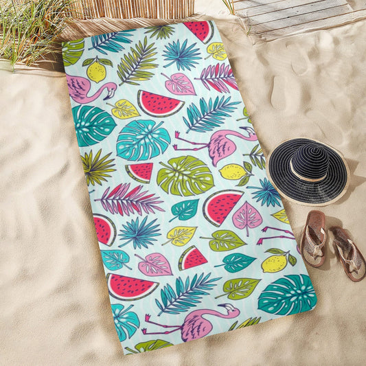 Custom Beach Towel — 31 × 71 in — supplier reference image