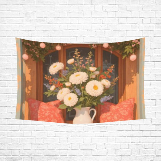 Custom Peachskin Tapestry — 90 × 60 in (Sewn Edges) — supplier reference image