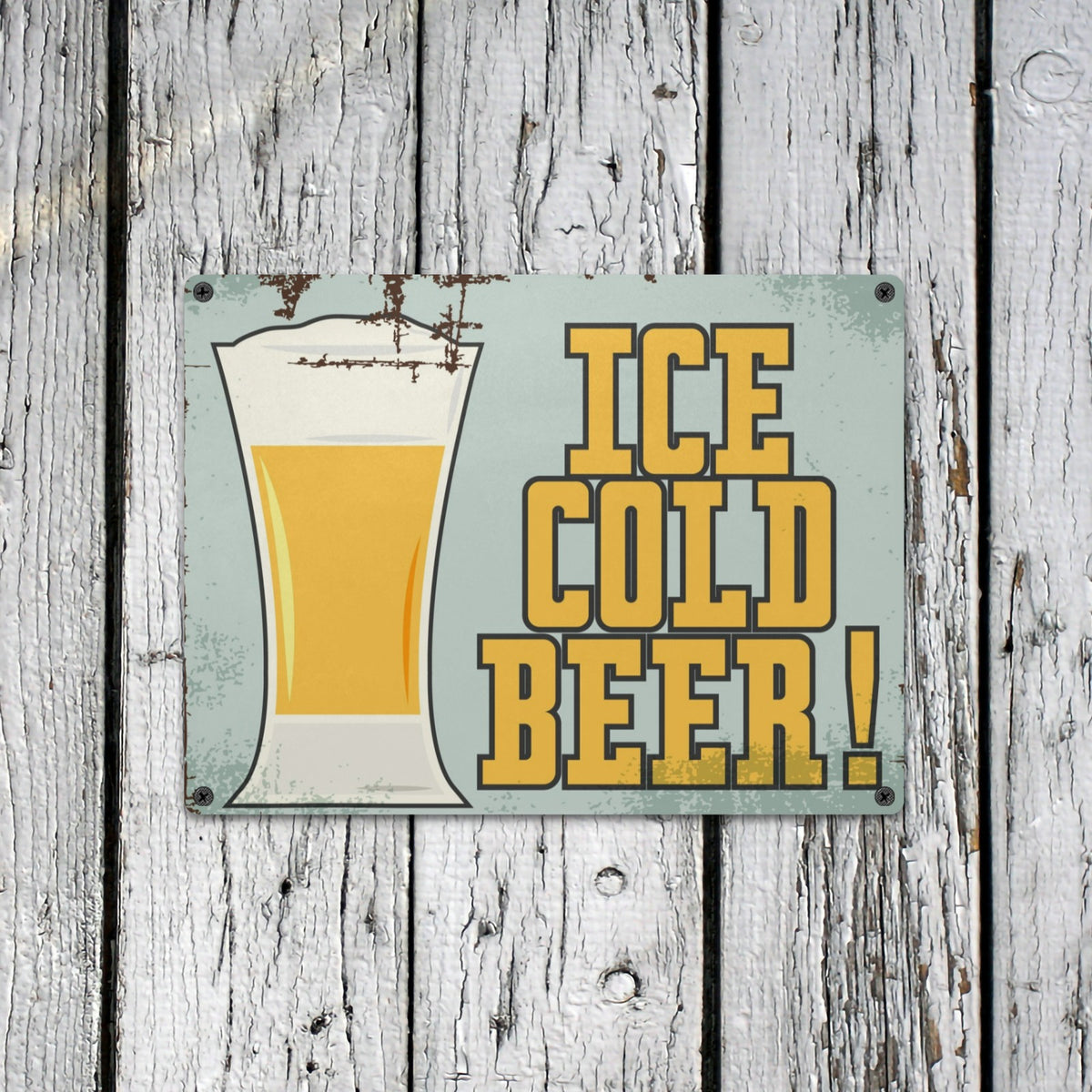 Custom Tin Sign — 16 × 12 in — supplier reference image