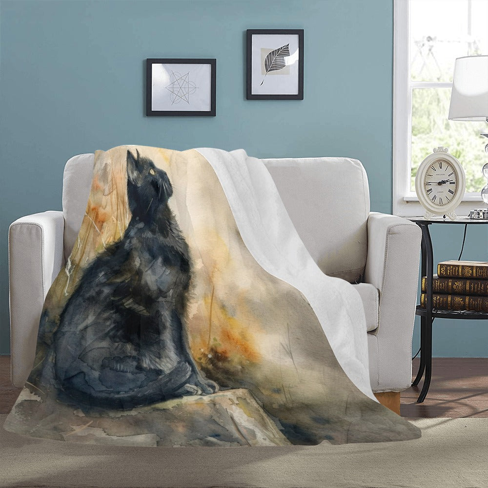 Custom Microfleece Blanket — 54 × 70 in — supplier reference image