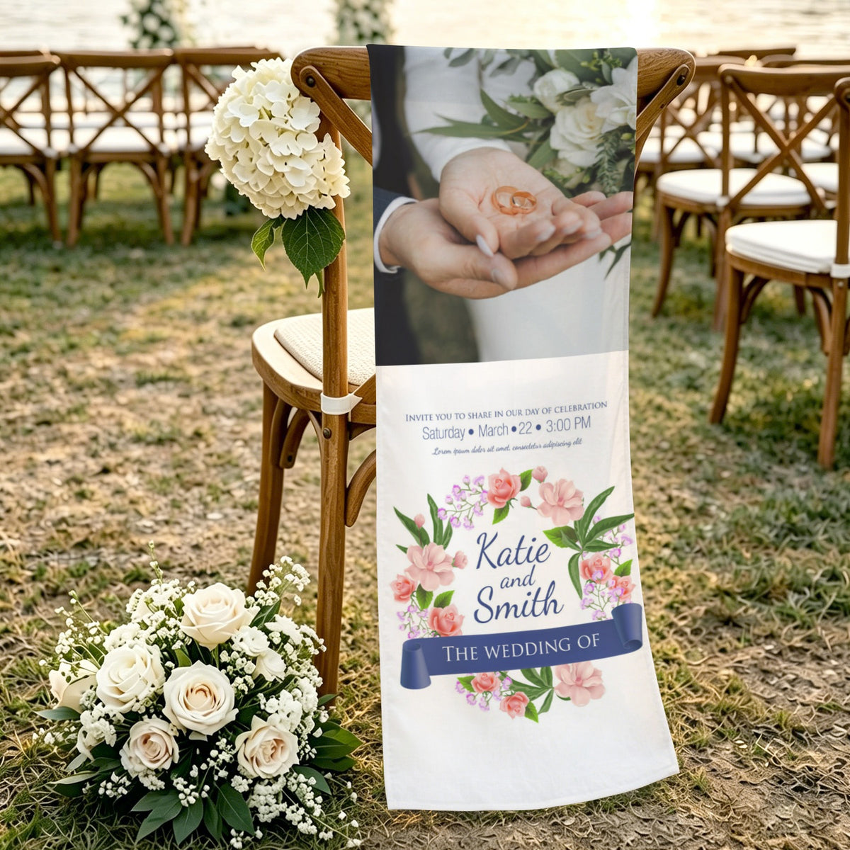 Custom Peachskin Tapestry — 12 × 40 in (Sewn Edges) — supplier reference image
