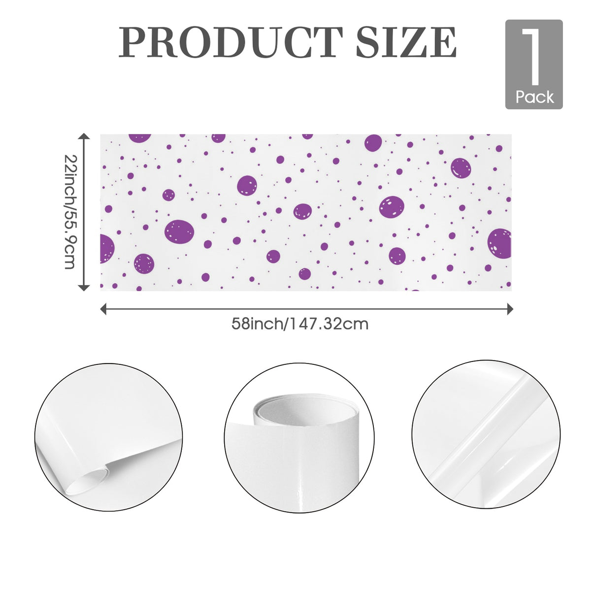 Custom Coated-Paper Gift Wrap — 58 × 22 in (1 Piece) — supplier reference image