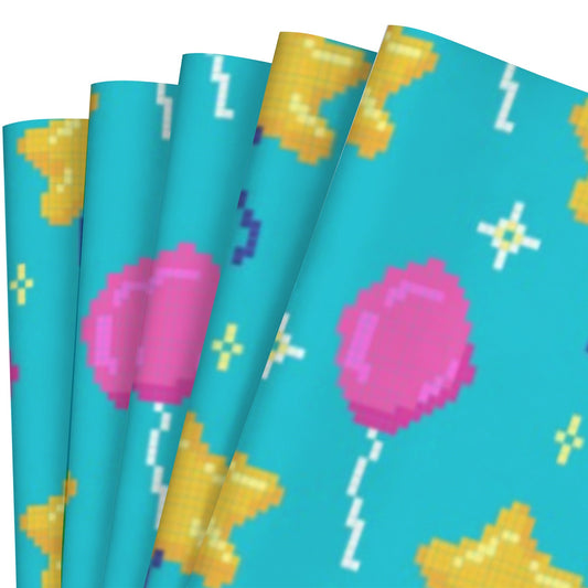 Custom Coated-Paper Gift Wrap — 58 × 22 in (5 Pieces) — supplier reference image