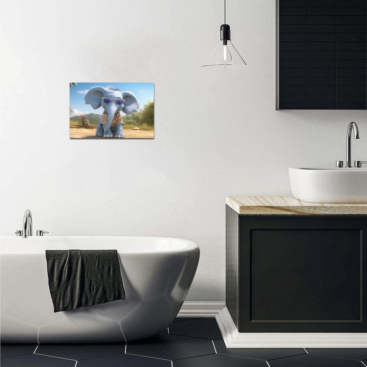 Custom Framed Canvas Print — 12 × 8 in — supplier reference image